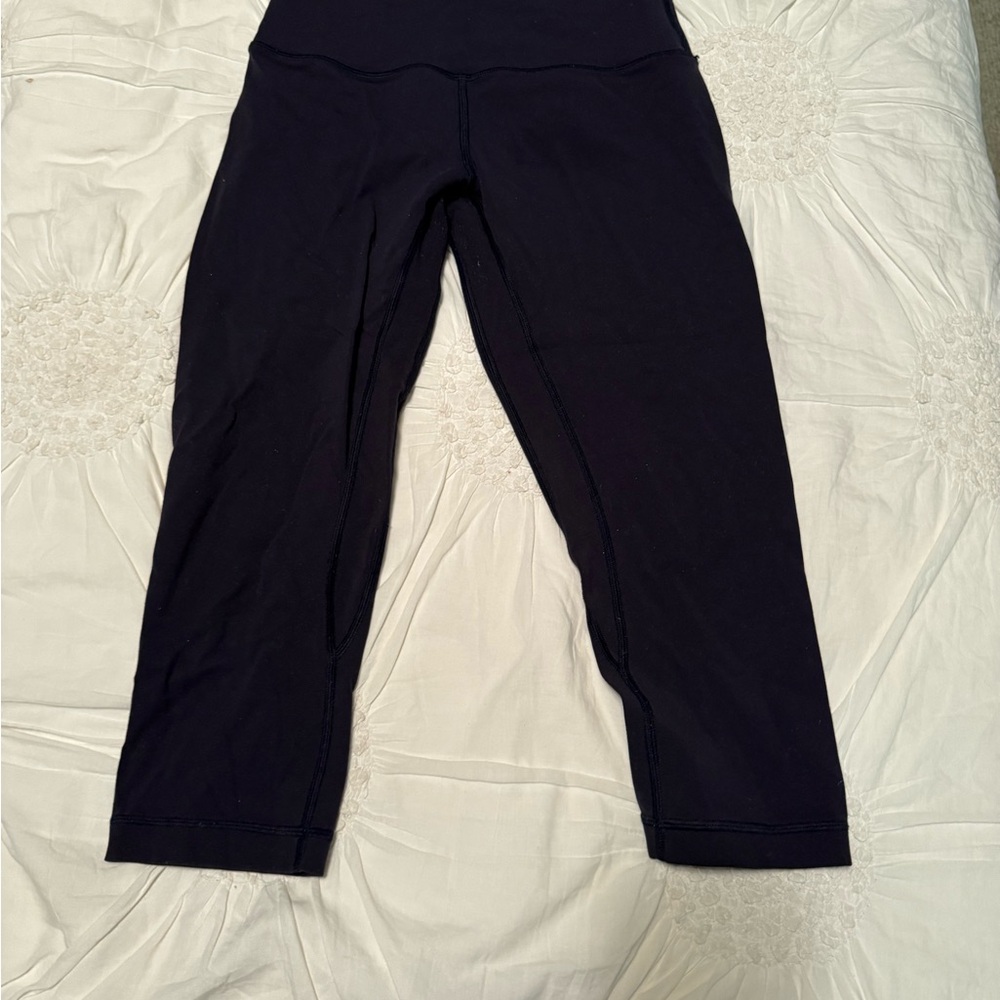 Lululemon Navy blue High-Waisted capri Leggings